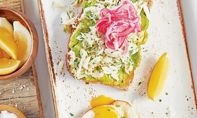 Crab Avocado Toast
